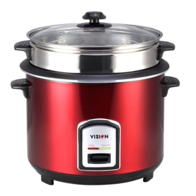 VISION Rice Cooker 1.8 L REL-40-06 SS Red (Double Pot)