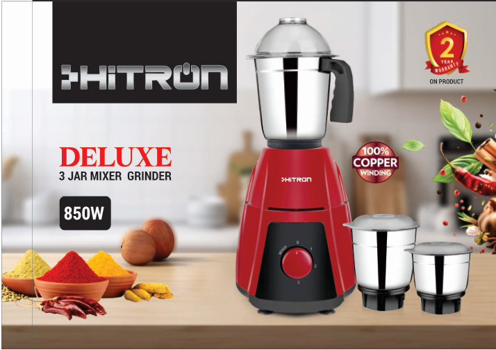 HITRON DELUXE 3 Jar Mixer Grinder