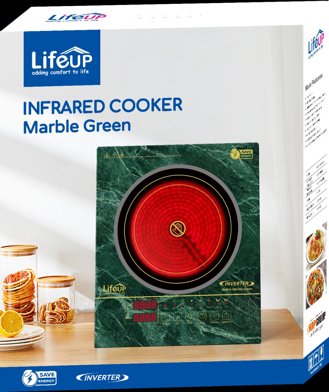 LifeUP Infrared Cooker Marble Green